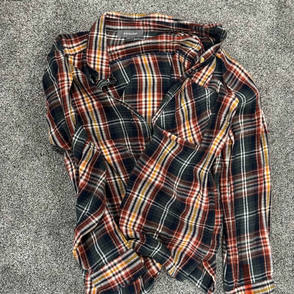 Primark Multicolor Plaid Button Down Shirt